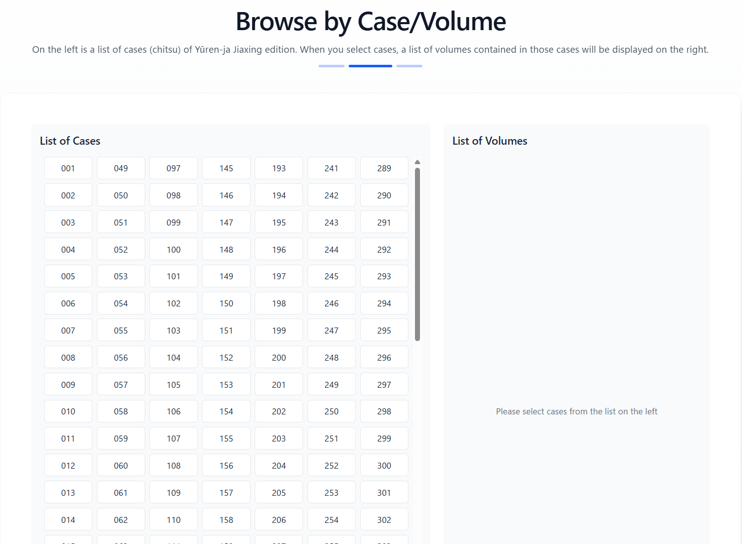Browse by Case/Volume
